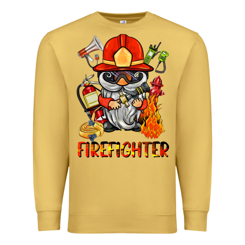 Firefighter Gnome Premium Sweatshirt by BarkalooDesign | Teevron