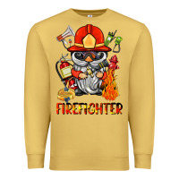 Antique Gold firefighter gnome Premium Sweatshirt - BarkalooDesign