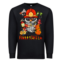 Black firefighter gnome Premium Sweatshirt - BarkalooDesign