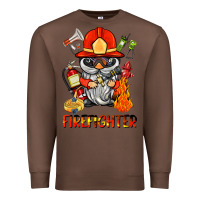Chestnut firefighter gnome Premium Sweatshirt - BarkalooDesign