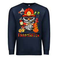 Navy firefighter gnome Premium Sweatshirt - BarkalooDesign