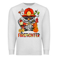 Oatmeal Heather firefighter gnome Premium Sweatshirt - BarkalooDesign