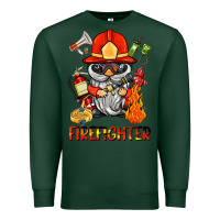 Sports Green firefighter gnome Premium Sweatshirt - BarkalooDesign