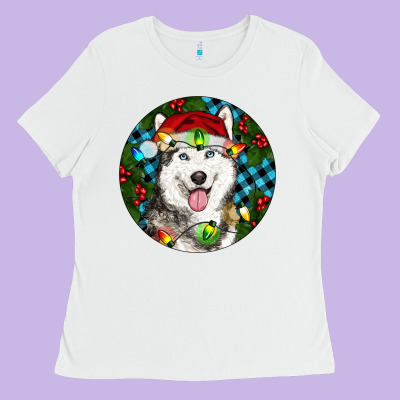 Ladies Tee Christmas Husky