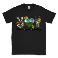 Black Peace Love Donkey Head Classic Tee - LillyAllenDesigns