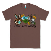 Chestnut Peace Love Donkey Head Classic Tee - LillyAllenDesigns