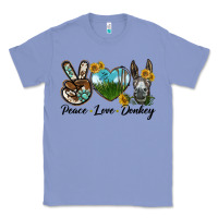Colony Blue Peace Love Donkey Head Classic Tee - LillyAllenDesigns