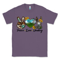 Lavender Peace Love Donkey Head Classic Tee - LillyAllenDesigns