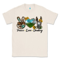 Natural Peace Love Donkey Head Classic Tee - LillyAllenDesigns