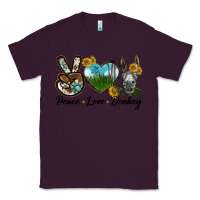 Plum Peace Love Donkey Head Classic Tee - LillyAllenDesigns