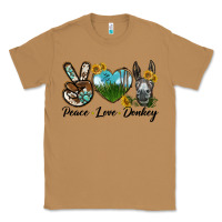 Toasted Coconut Peace Love Donkey Head Classic Tee - LillyAllenDesigns
