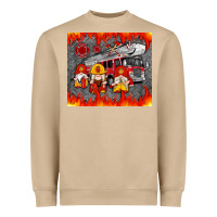Fire Truck Gnomes Heavyweight Sweatshirt | Teevron