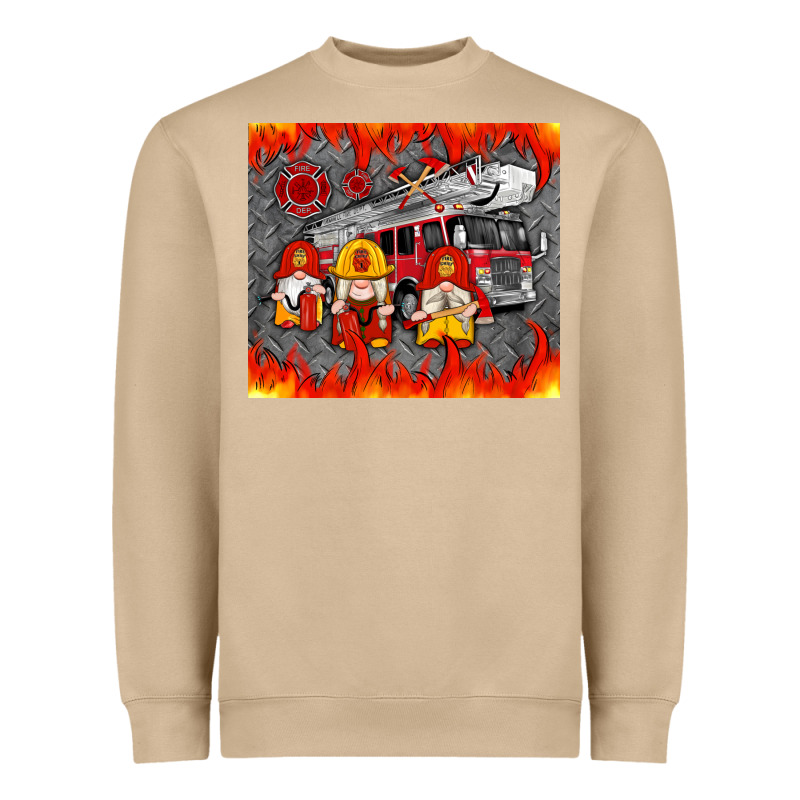 Fire Truck Gnomes Heavyweight Sweatshirt by Artiststas | Teevron