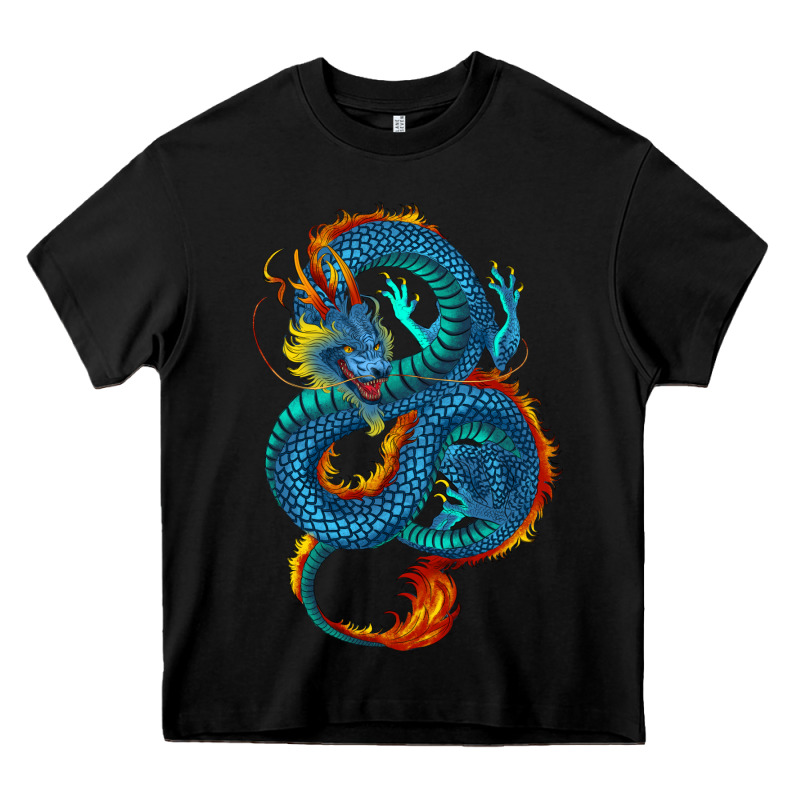 Blue Dragon Heavy Core Tee by RanaPortraitStore | Teevron