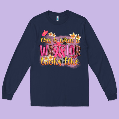 This Is What A Warrior Looks Like Long Sleeve Tee Designed By Nancycooperartshop