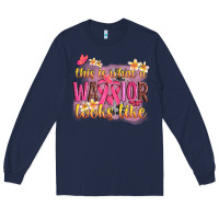 Navy this is what a warrior looks like Long Sleeve Tee - NancyCooperArtShop