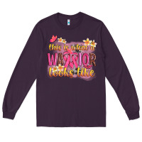 Plum this is what a warrior looks like Long Sleeve Tee - NancyCooperArtShop