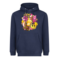 Navy retro softball Heavyweight Hoodie - Artiststas