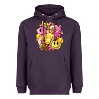Plum retro softball Heavyweight Hoodie - Artiststas