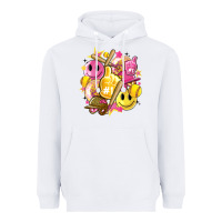 White retro softball Heavyweight Hoodie - Artiststas