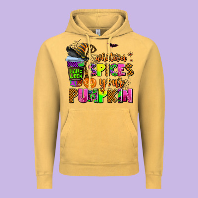 Whatever Spices Your Pumpkin Vintage Hoodie Designed By Adodesignshop