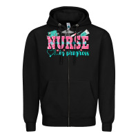 Black nurse in progress Zipper Hoodie - NancyCooperArtShop
