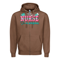 Chestnut nurse in progress Zipper Hoodie - NancyCooperArtShop