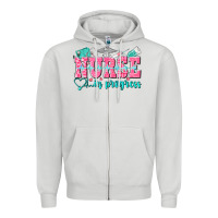 Dove Grey nurse in progress Zipper Hoodie - NancyCooperArtShop