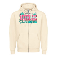 Sandshell nurse in progress Zipper Hoodie - NancyCooperArtShop