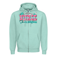 Seafoam nurse in progress Zipper Hoodie - NancyCooperArtShop