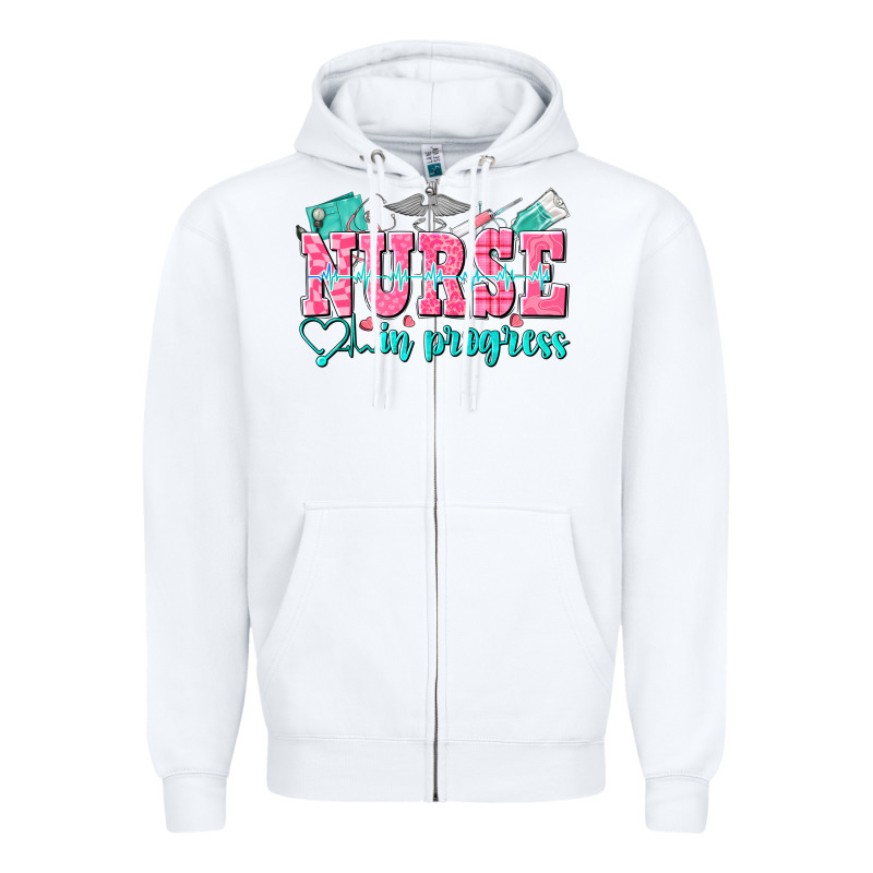 Nurse In Progress Zipper Hoodie by NancyCooperArtShop | Teevron