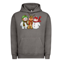 Pigment Tornado christmas polar bear reindeer and snowman Urban Hoodie - CowGirlArtShop