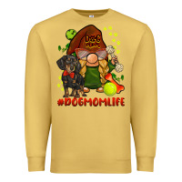 Antique Gold dog mom  life gnome Premium Sweatshirt - BarkalooDesign