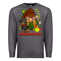 Charcoal Heather dog mom  life gnome Premium Sweatshirt - BarkalooDesign