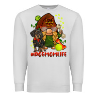 Dove Grey dog mom  life gnome Premium Sweatshirt - BarkalooDesign