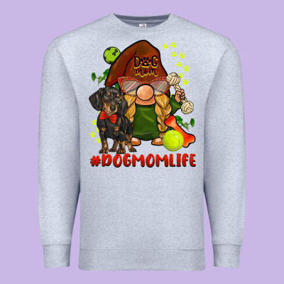 Dog Mom  Life Gnome Premium Sweatshirt Designed By Barkaloodesign
