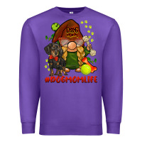 Purple dog mom  life gnome Premium Sweatshirt - BarkalooDesign