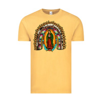 Vintage Mustard our lady of guadalupe rainbow Vintage Tee - JahusDesignShop
