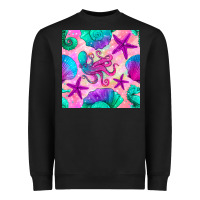 Black summer beach seamless pattern Heavyweight Sweatshirt - BundleAndBundleShop