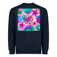 Navy summer beach seamless pattern Heavyweight Sweatshirt - BundleAndBundleShop