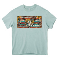 Arona Boho bull skull and serape Heavy Core Tee - RanaPortraitStore