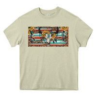 Mossy Boho bull skull and serape Heavy Core Tee - RanaPortraitStore