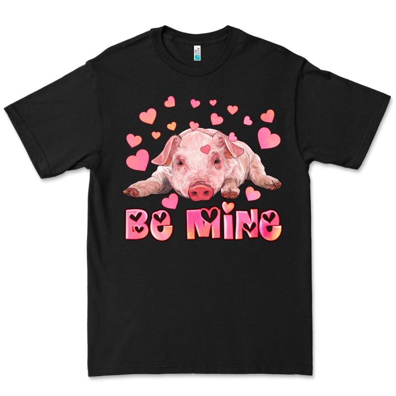 Be Mine Baby Pig Premium Tee by RanaPortraitStore | Teevron