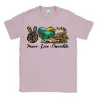 Lilac Peace Love Crocodile Classic Tee - LillyAllenDesigns