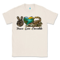 Natural Peace Love Crocodile Classic Tee - LillyAllenDesigns