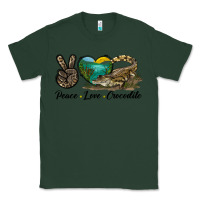 Sports Green Peace Love Crocodile Classic Tee - LillyAllenDesigns