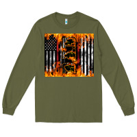 Army Green Western Firefighter Dad Long Sleeve Tee - LillyAllenDesigns