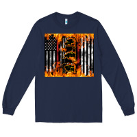 Navy Western Firefighter Dad Long Sleeve Tee - LillyAllenDesigns