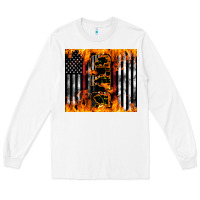 White Western Firefighter Dad Long Sleeve Tee - LillyAllenDesigns