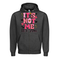 Charcoal Heather it's not me it's you Zipper Hoodie - MaliasSmallBusiness